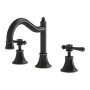 Phoenix Nostalgia Lever Basin Set Shepherds Crook, Antique Black