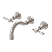 Phoenix Nostalgia Lever Basin / Bath Set 180mm Shepherds Crook, Brushed Nickel