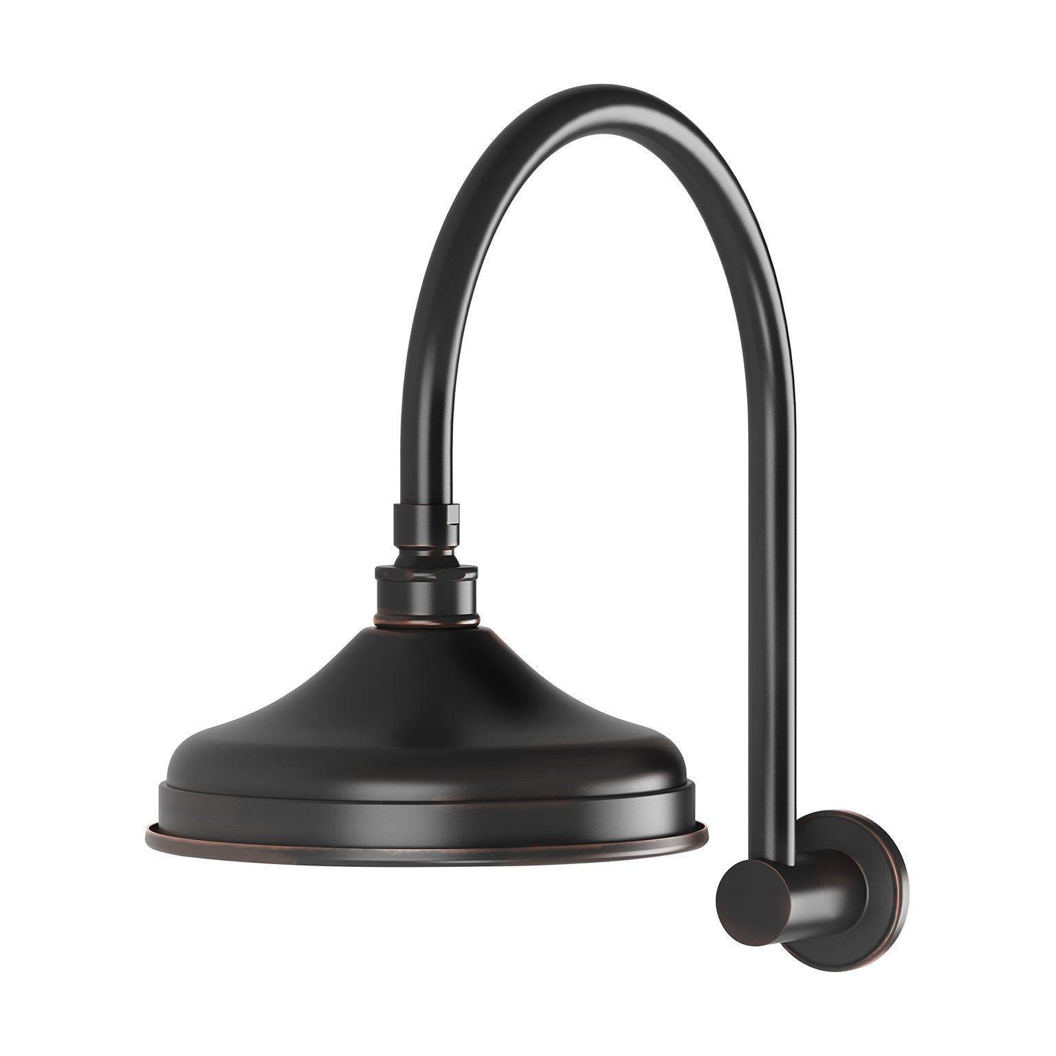 Phoenix Nostalgia Vintage Shower Arm & Rose, Antique Black