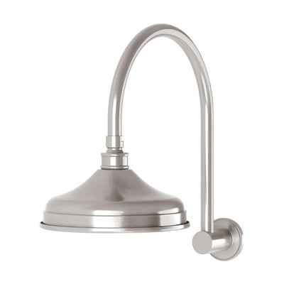Phoenix Nostalgia Vintage High-Rise Shower Arm & Rose, Brushed Nickel