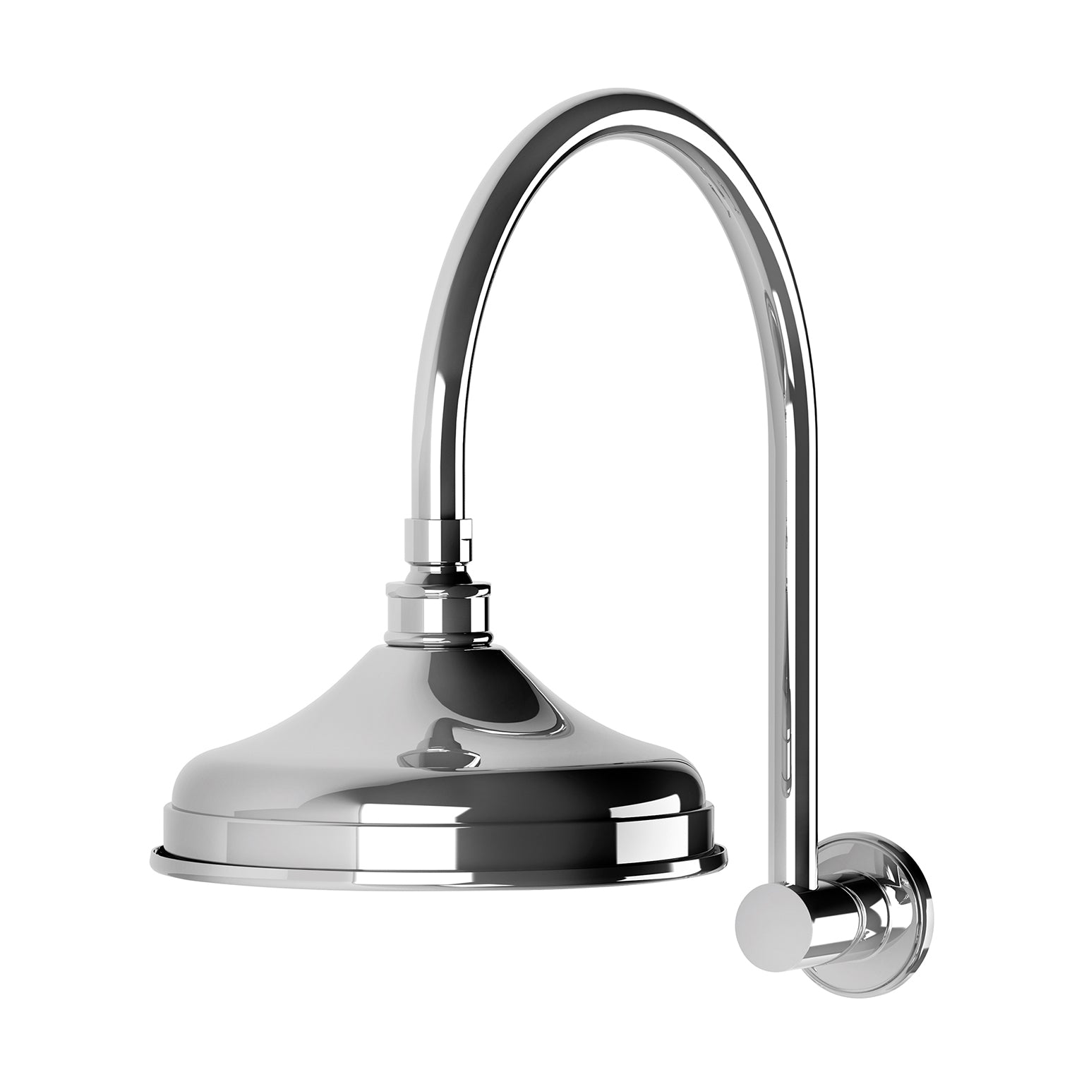 Phoenix Nostalgia Vintage Shower Arm & Rose, Chrome