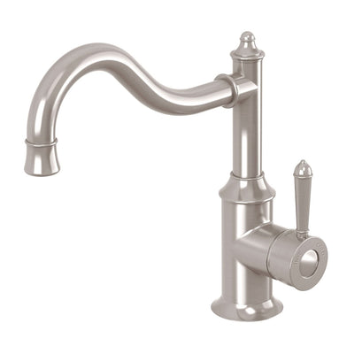 Phoenix Nostalgia Sink Mixer 230mm Shepherds Crook, Brushed Nickel