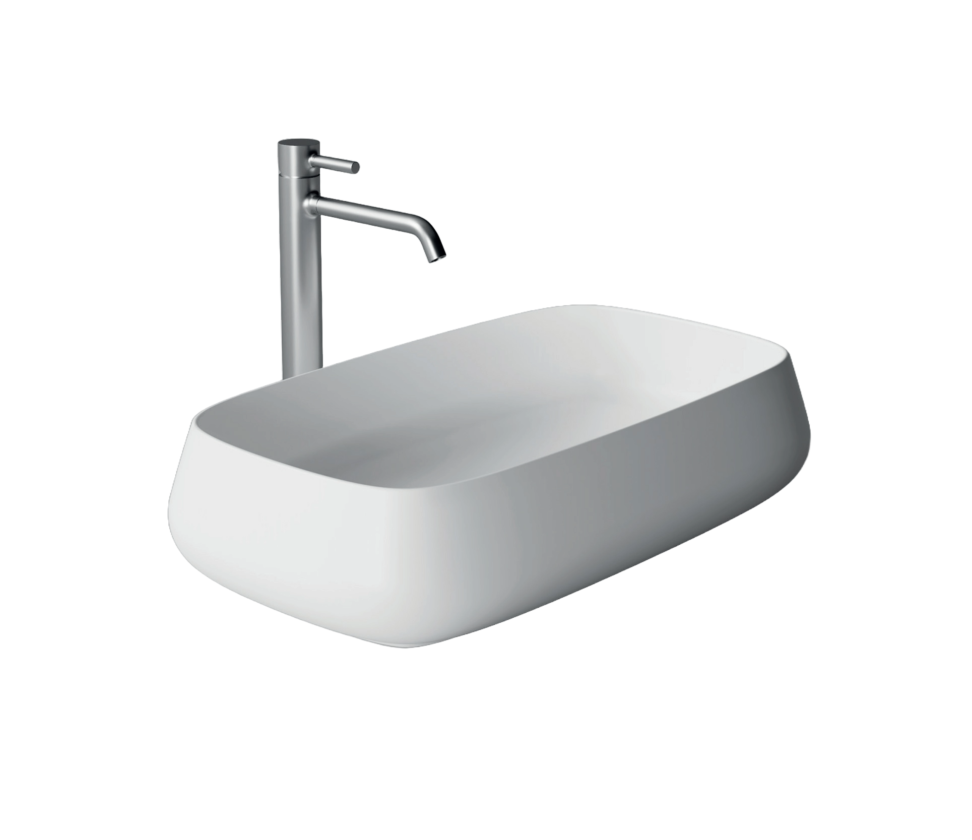 Studio Bagno Nur 60 Bench Basin, Gloss White