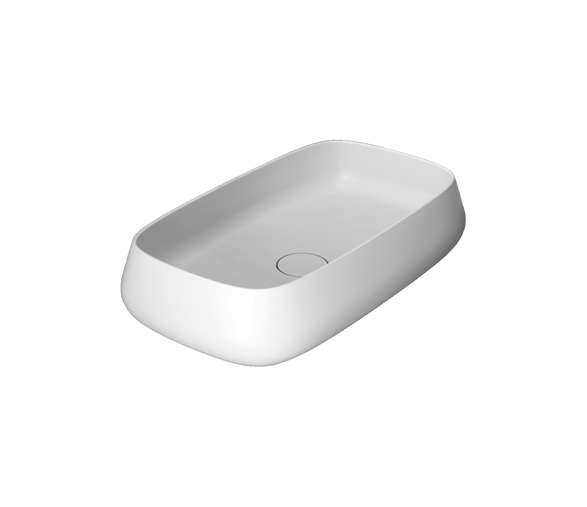 Studio Bagno Nur 60 Bench Basin, Gloss White