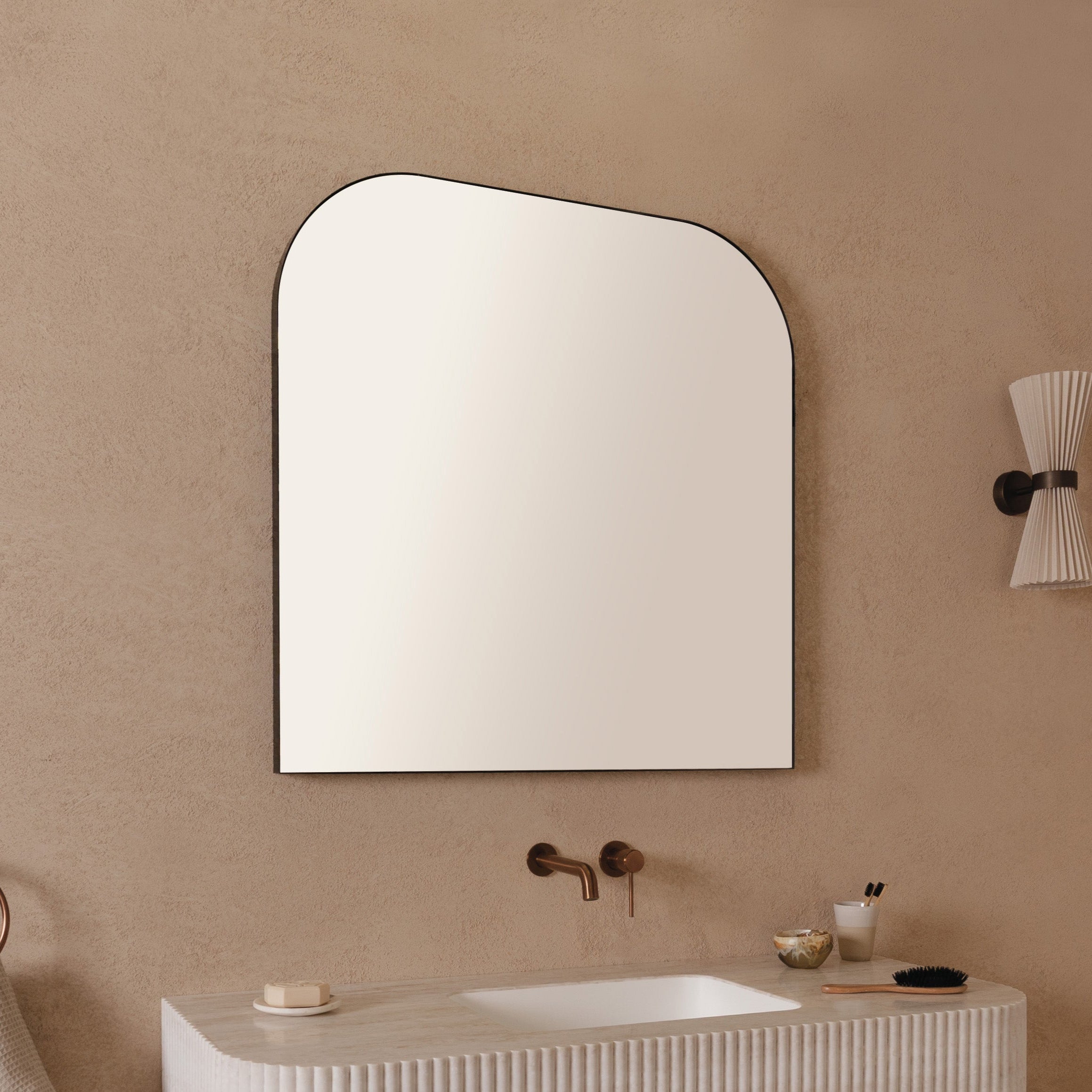 ADP Olivia Flat Arch Framed Mirror