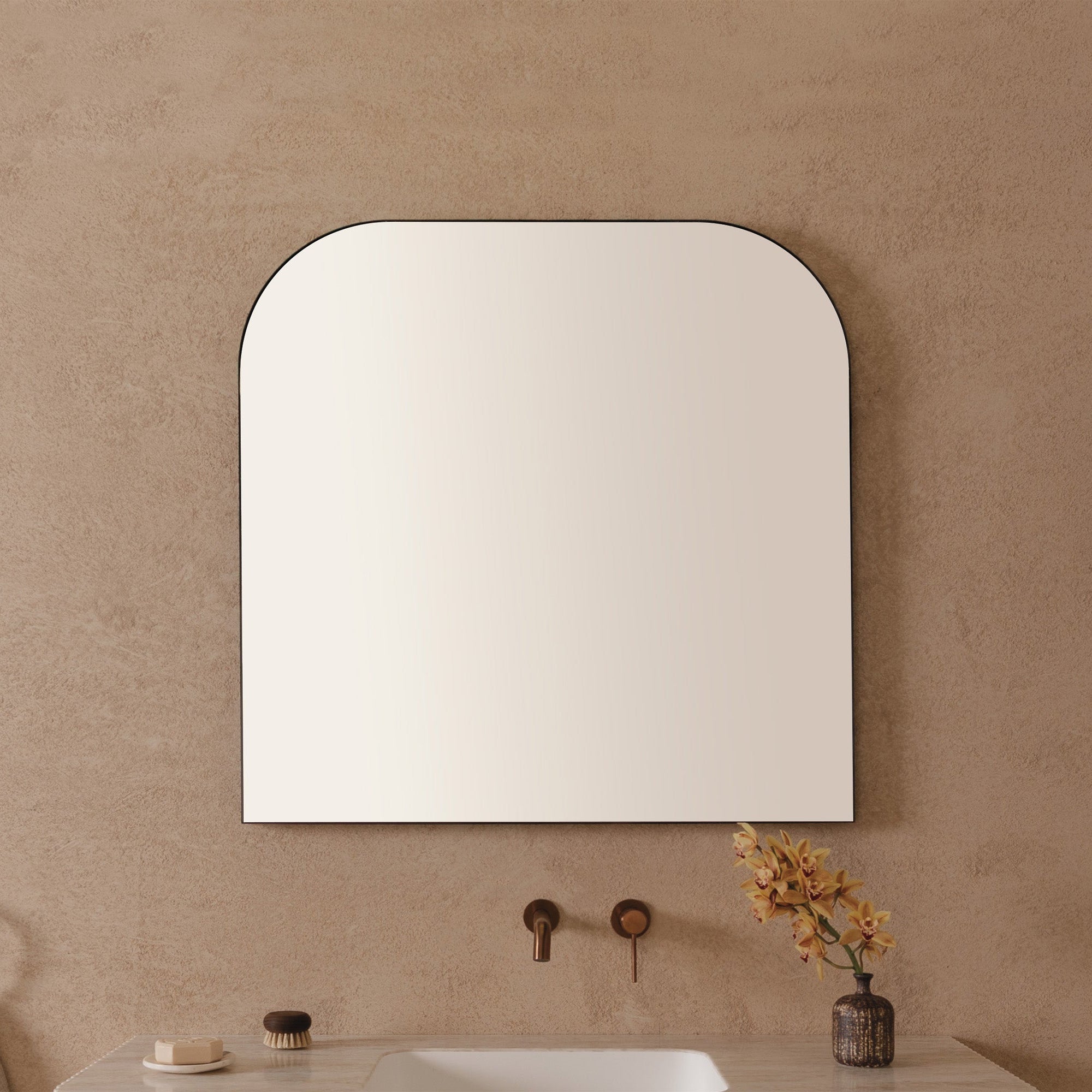 ADP Olivia Flat Arch Framed Mirror
