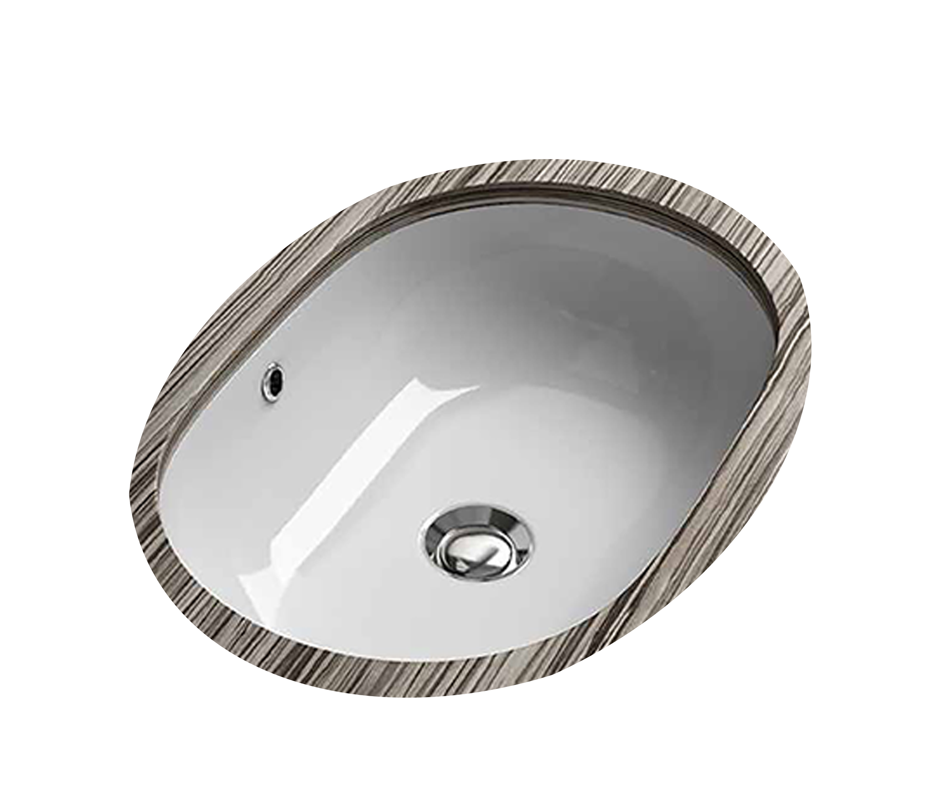 Studio Bagno Ovale undercounter basin, Gloss White