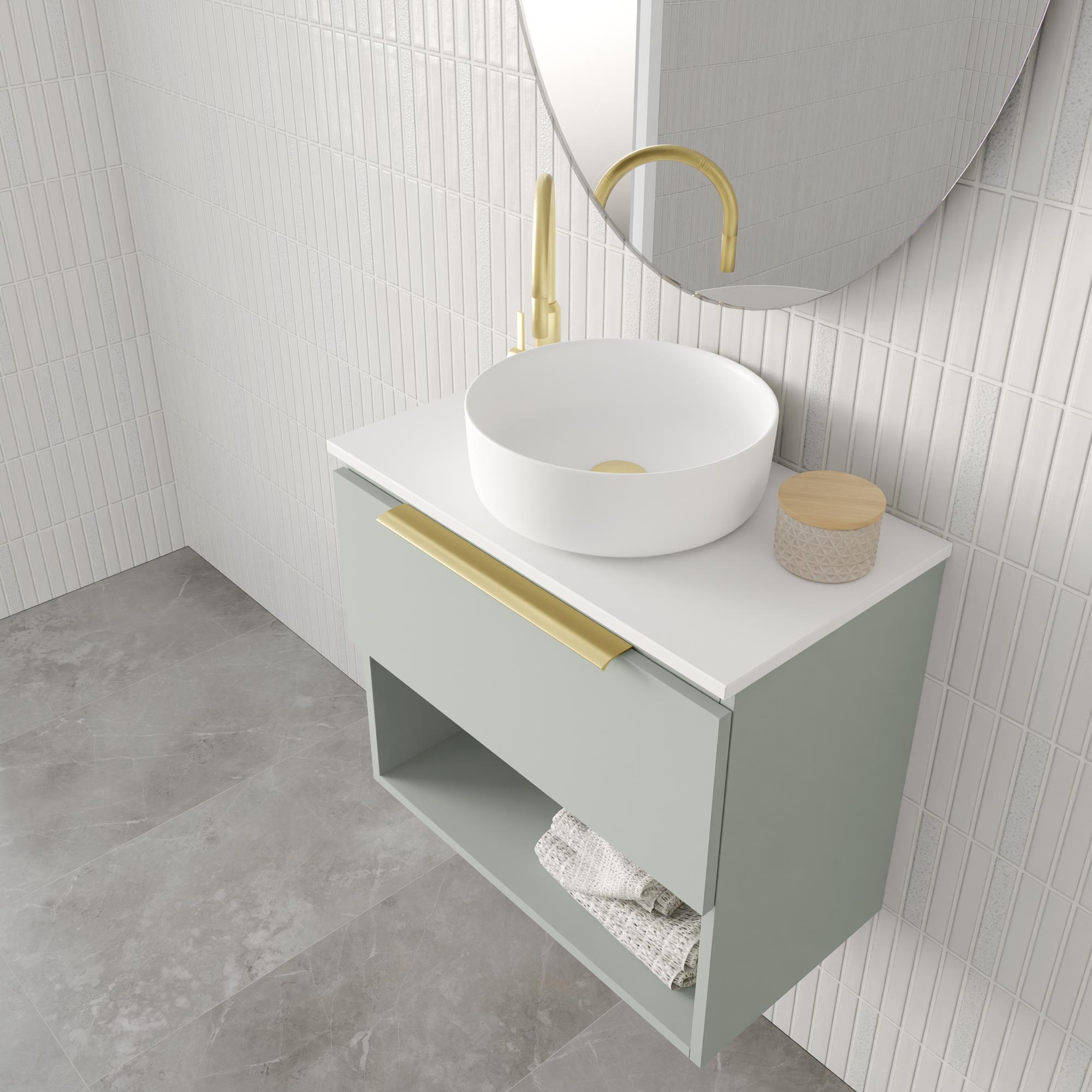 Marquis Oxford Compact Wall Hung Vanity