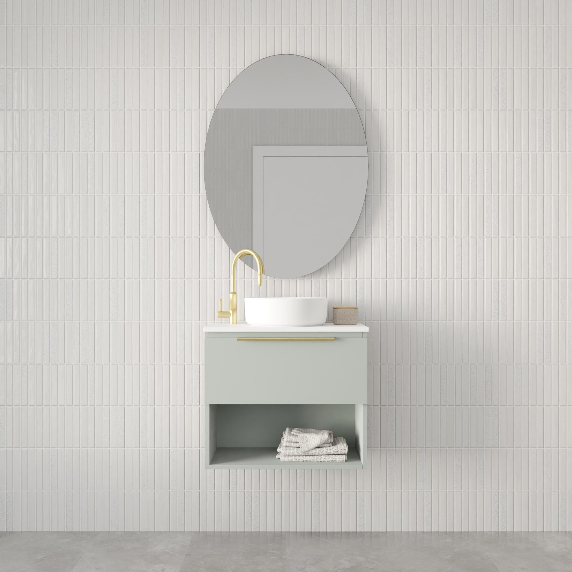 Marquis Oxford Compact Wall Hung Vanity