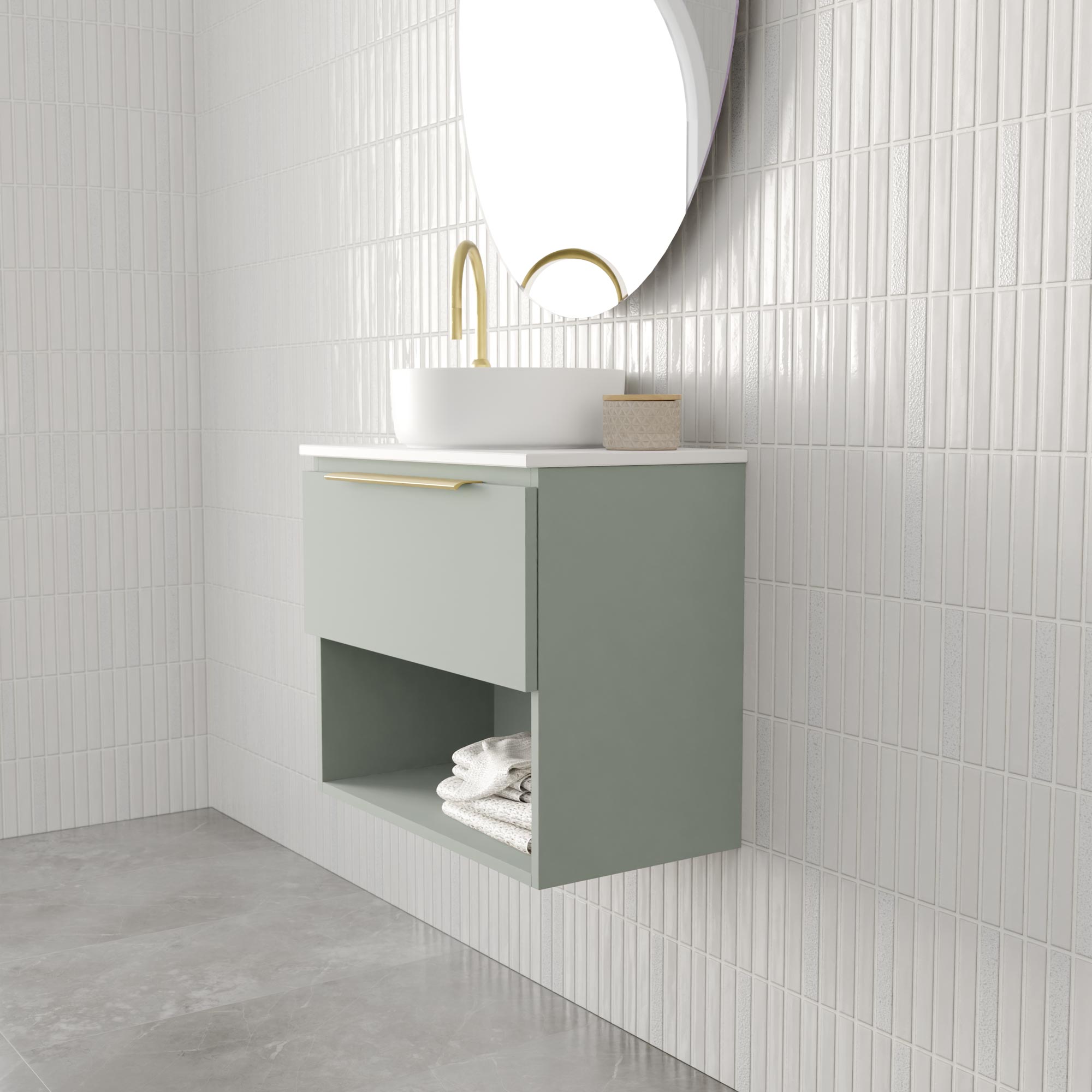 Marquis Oxford Compact Wall Hung Vanity