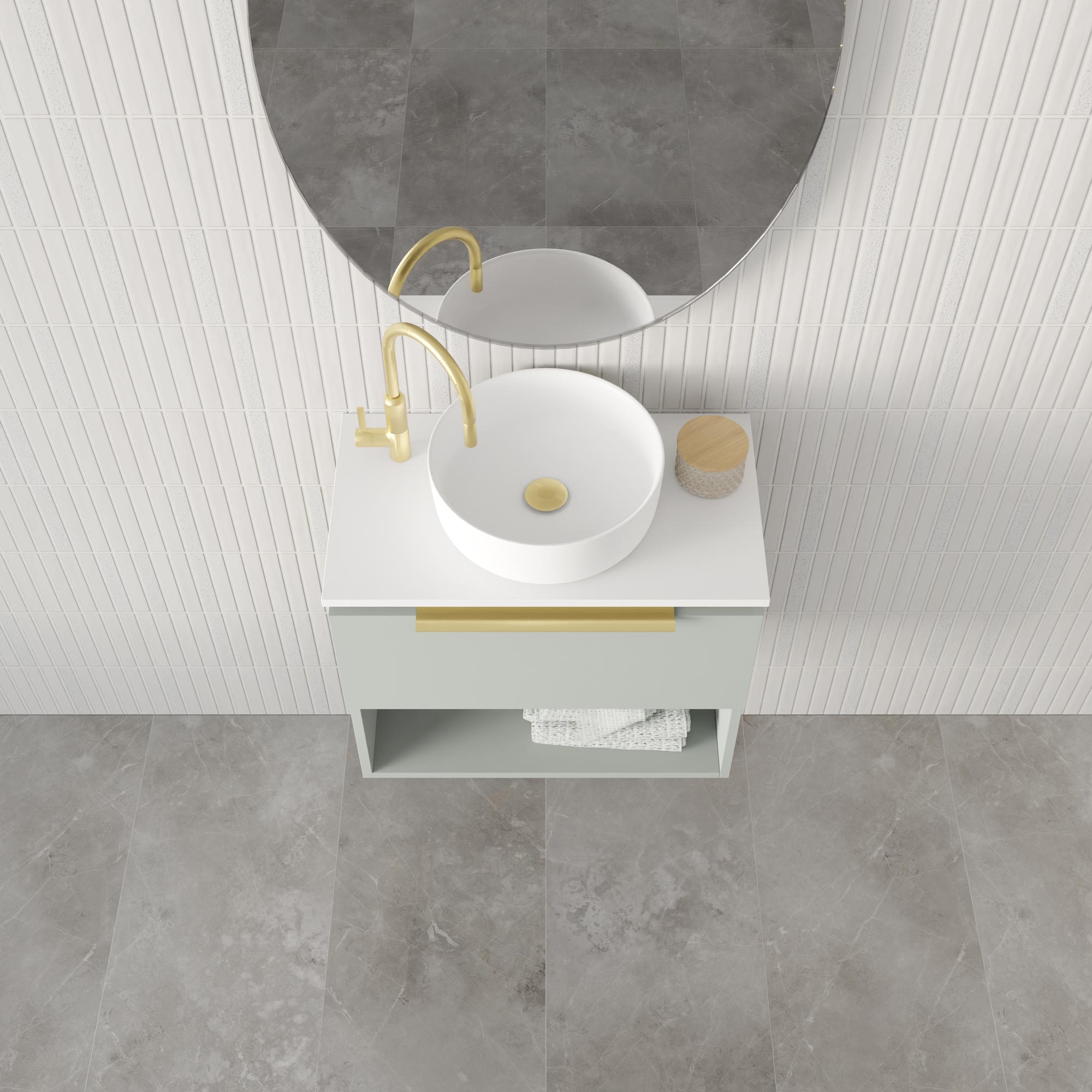 Marquis Oxford Compact Wall Hung Vanity