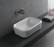 Studio Bagno Pencil Rectangle Bench Basin - Gloss White