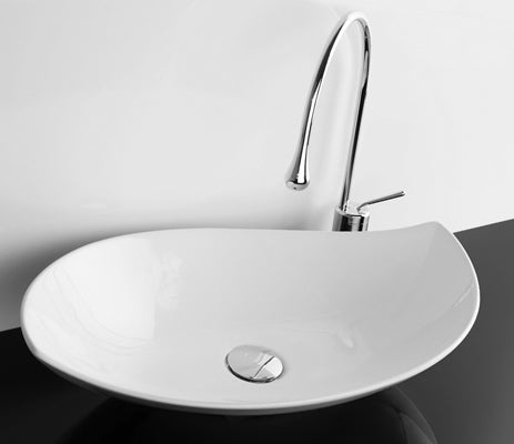 Studio Bagno Piroga Bench Basin, Gloss White