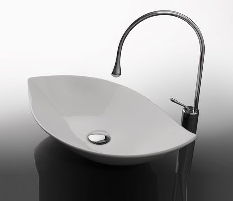 Studio Bagno Piroga Bench Basin, Gloss White