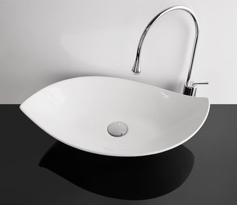 Studio Bagno Piroga Bench Basin, Gloss White