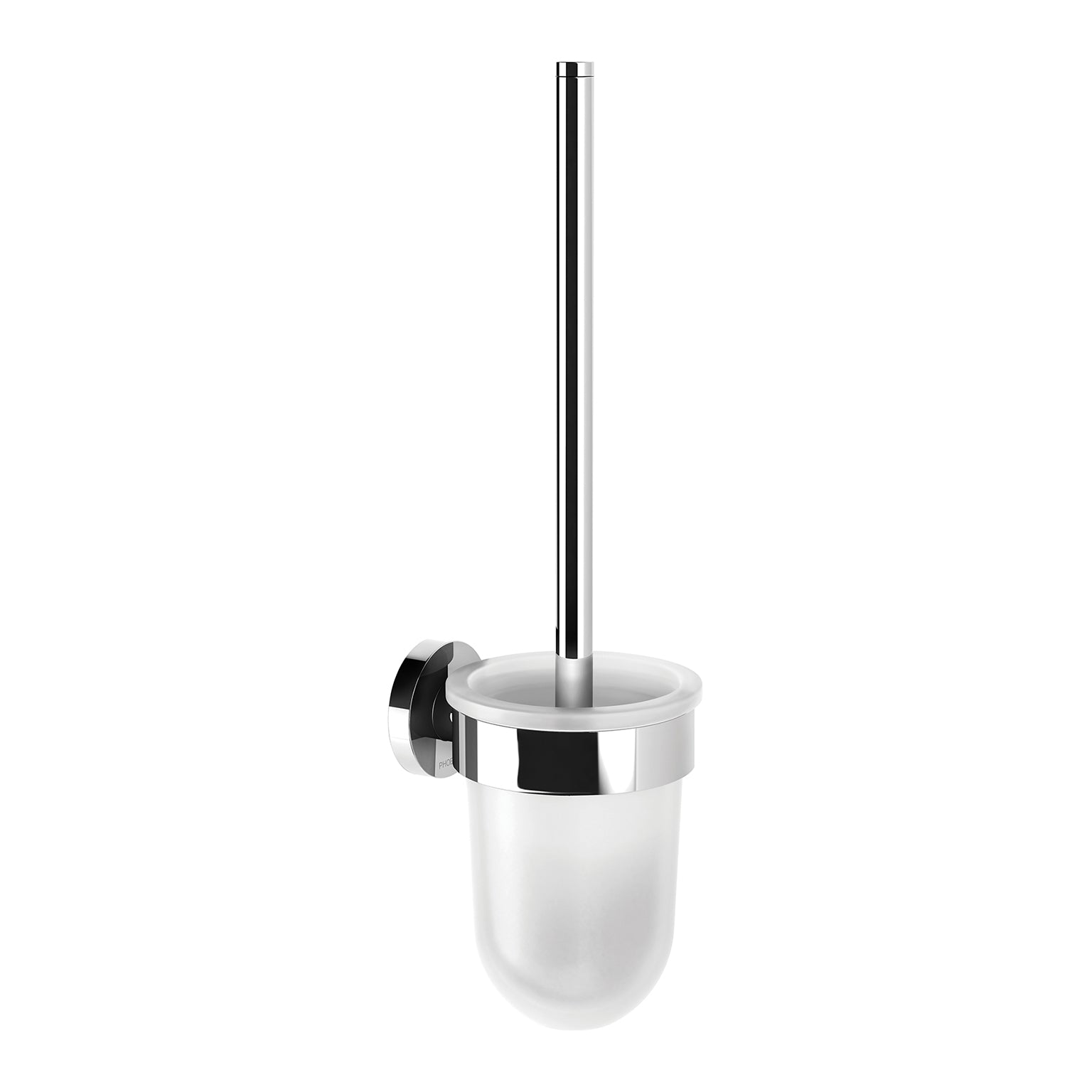 Phoenix Radii Toilet Brush & Holder Round, Chrome