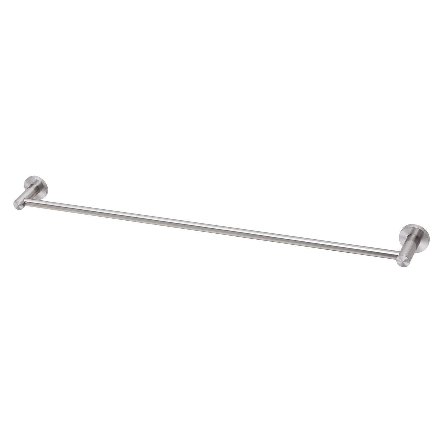 Phoenix Radii SS 316 Single Towel Rail Round Plate 800mm, Stainless Steel
