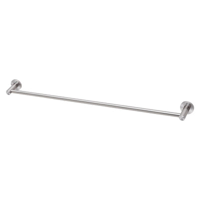 Phoenix Radii SS 316 Single Towel Rail 800mm Round Plate, Stainless Steel
