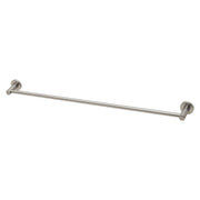 Phoenix Radii Single Towel Rail 800mm Round Plate, Brushed Nickel