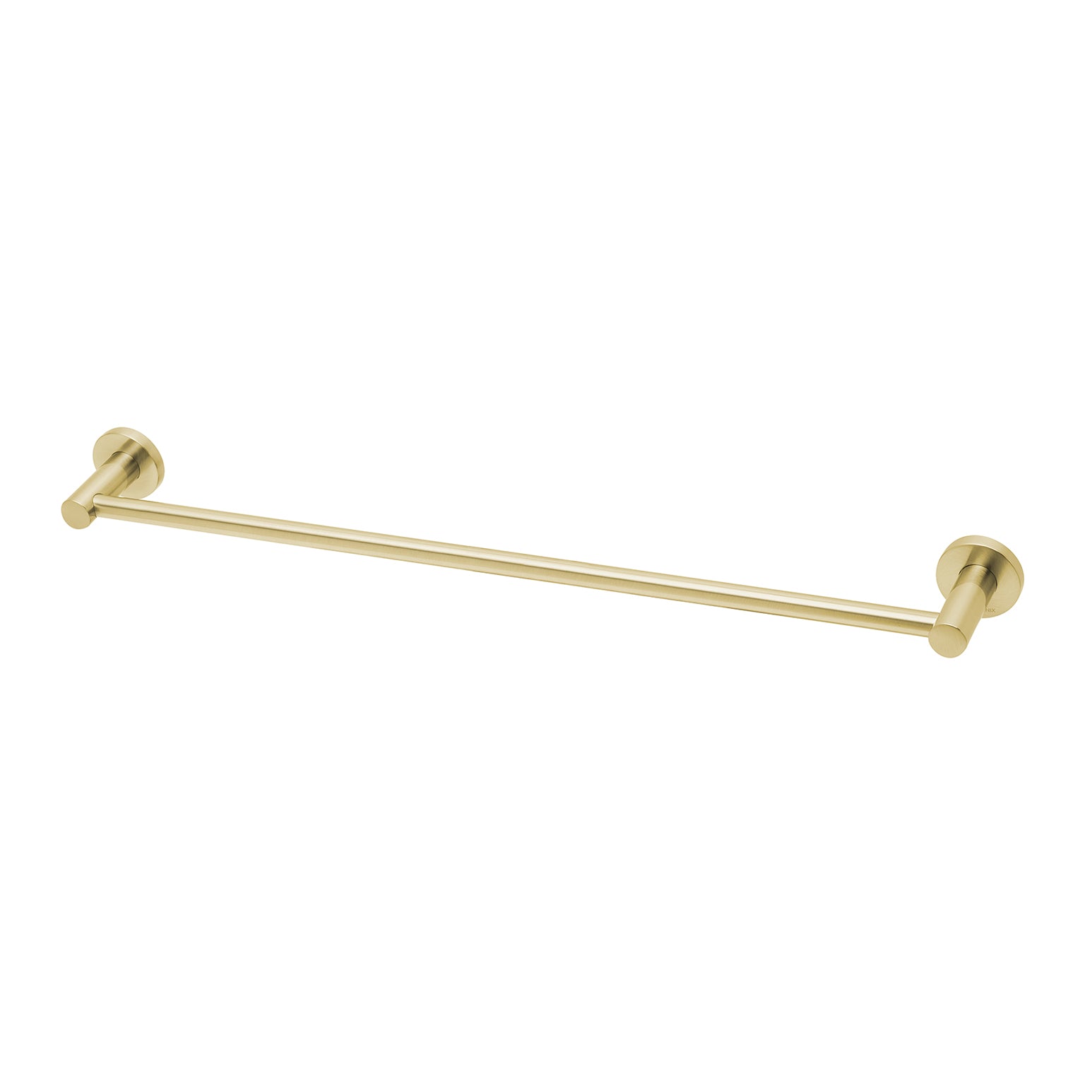 Phoenix Radii Single Towel Rail 600mm Round Plate, Chrome