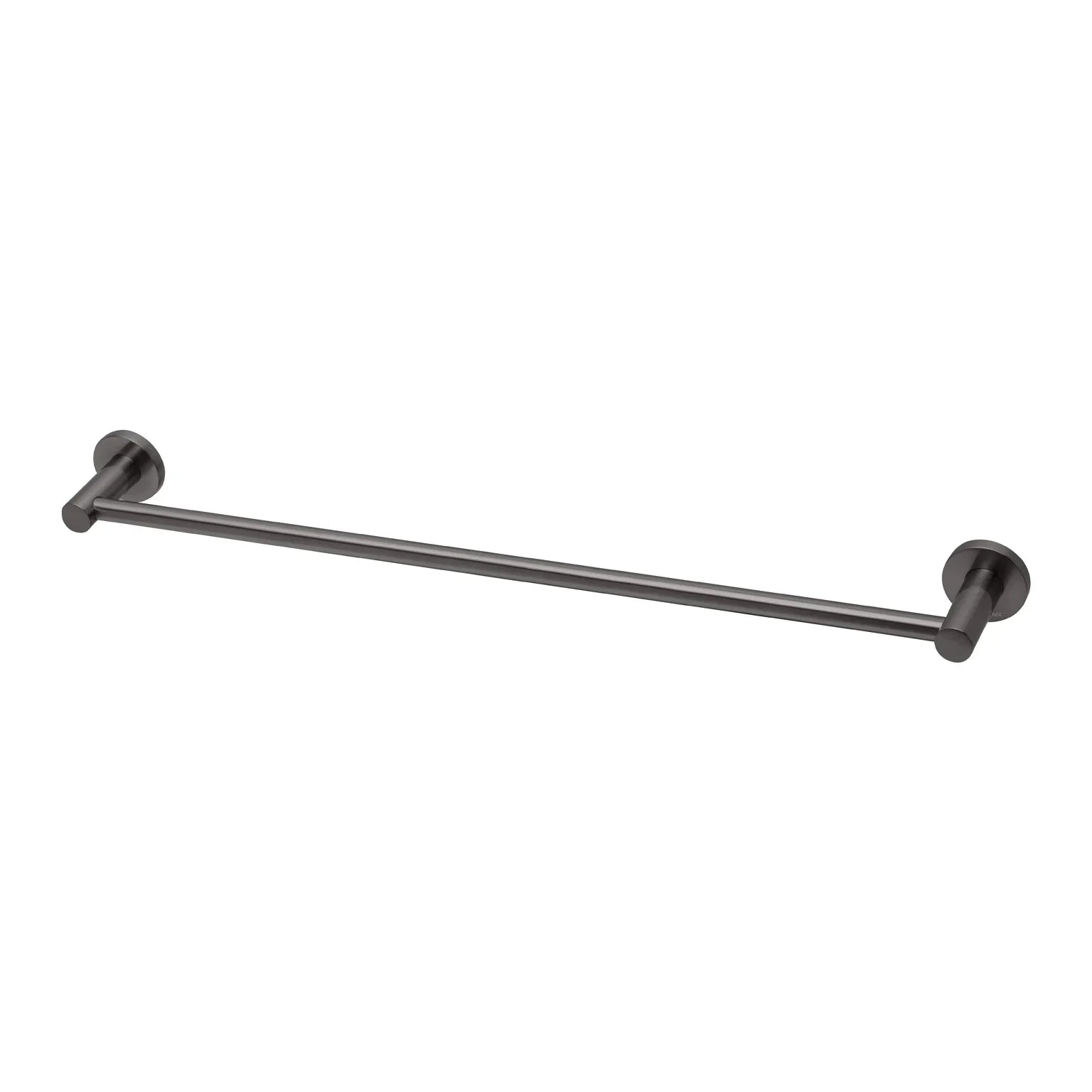Phoenix Radii Single Towel Rail 600mm Round Plate