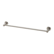 Phoenix Radii Single Towel Rail 600mm Round Plate, Brushed Nickel