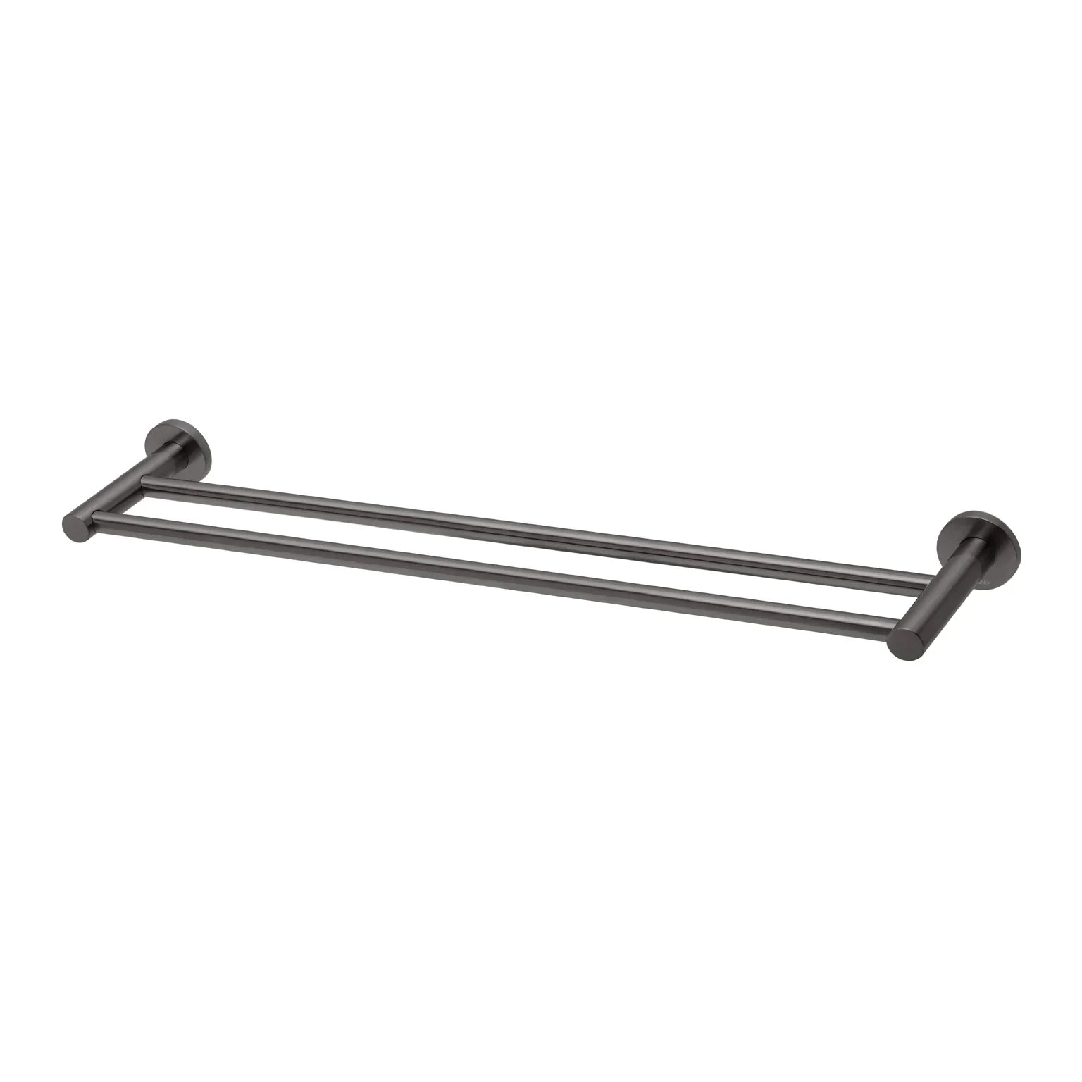 Phoenix Radii Double Towel Rail 600mm Round Plate