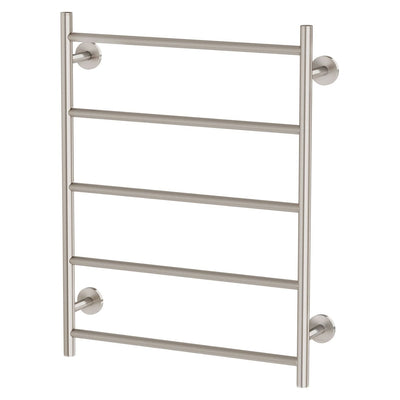 Phoenix Radii Towel Ladder 550 x 740mm Round Plate, Brushed Nickel