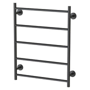Phoenix Radii Towel Ladder 550 x 740mm Round Plate, Matte Black