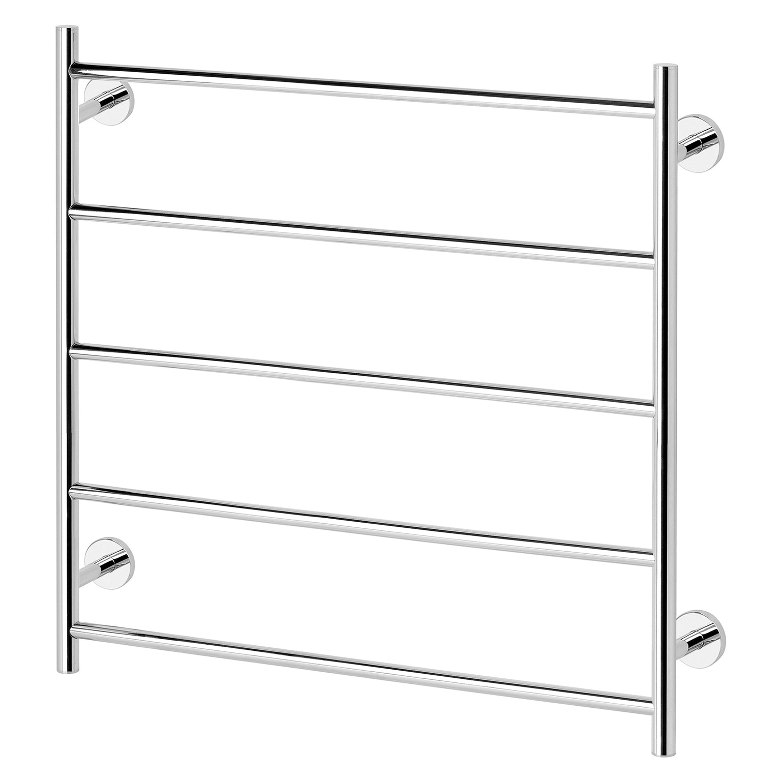 Phoenix Radii Towel Ladder 750 x 740mm Round Plate, Chrome