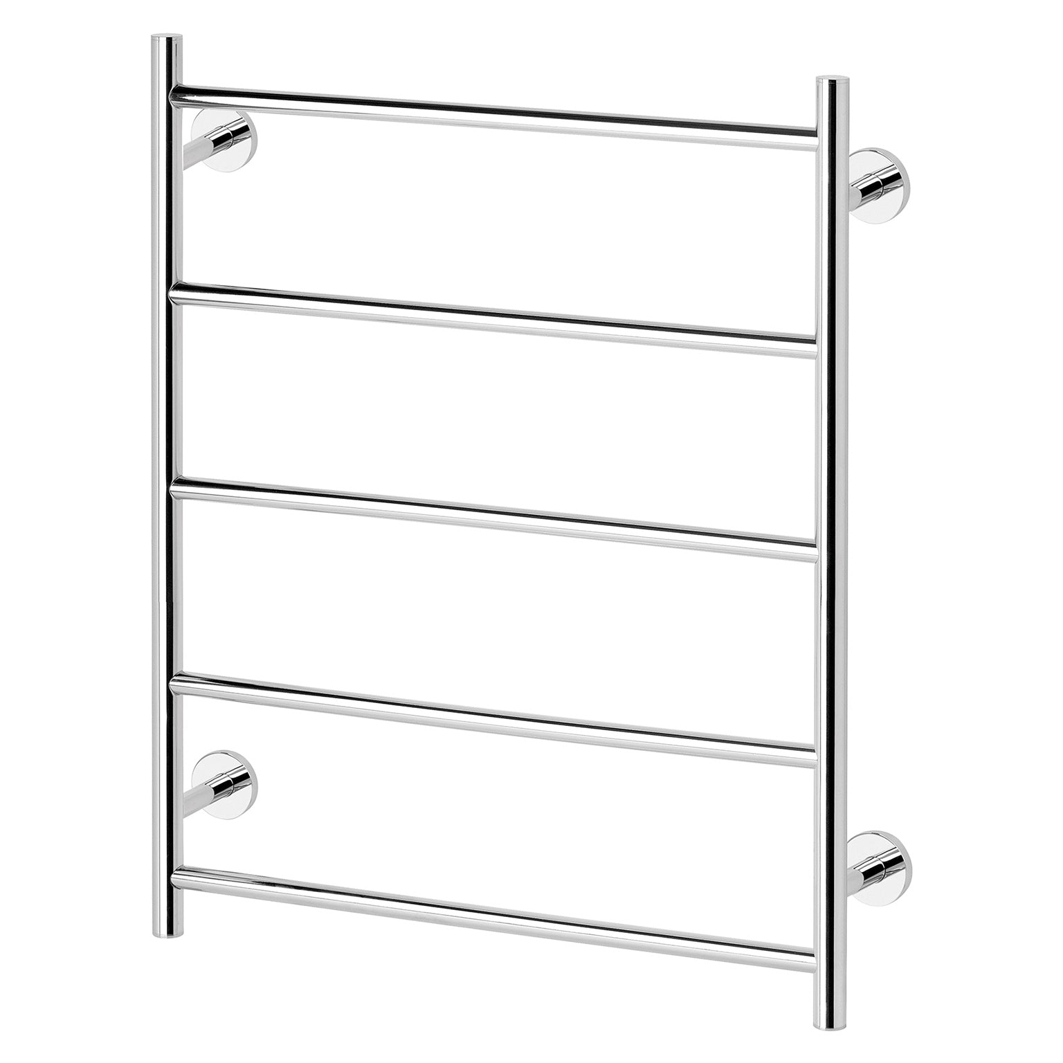 Phoenix Radii Heated Towel Ladder 550 x 740mm Round Plate, Chrome