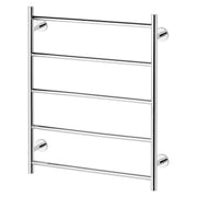 Phoenix Radii Heated Towel Ladder 550 x 740mm Round Plate, Chrome