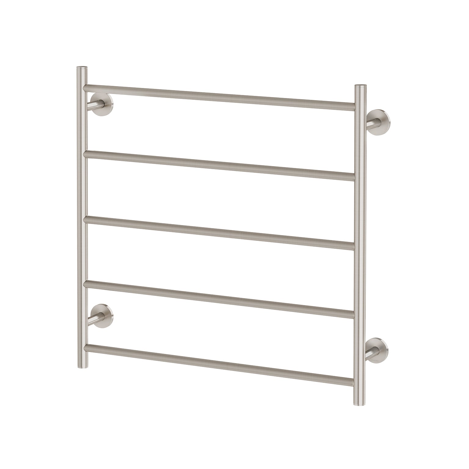Phoenix Radii Heated Towel Ladder 750mm x 740mm, Brushed Nickel