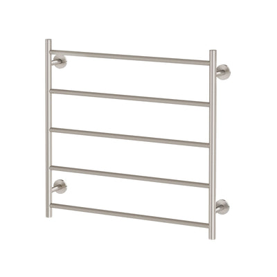 Phoenix Radii Heated Towel Ladder 750mm x 740mm, Brushed Nickel