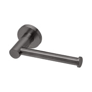 Phoenix Radii Toilet Roll Holder Round Plate, Brushed Carbon