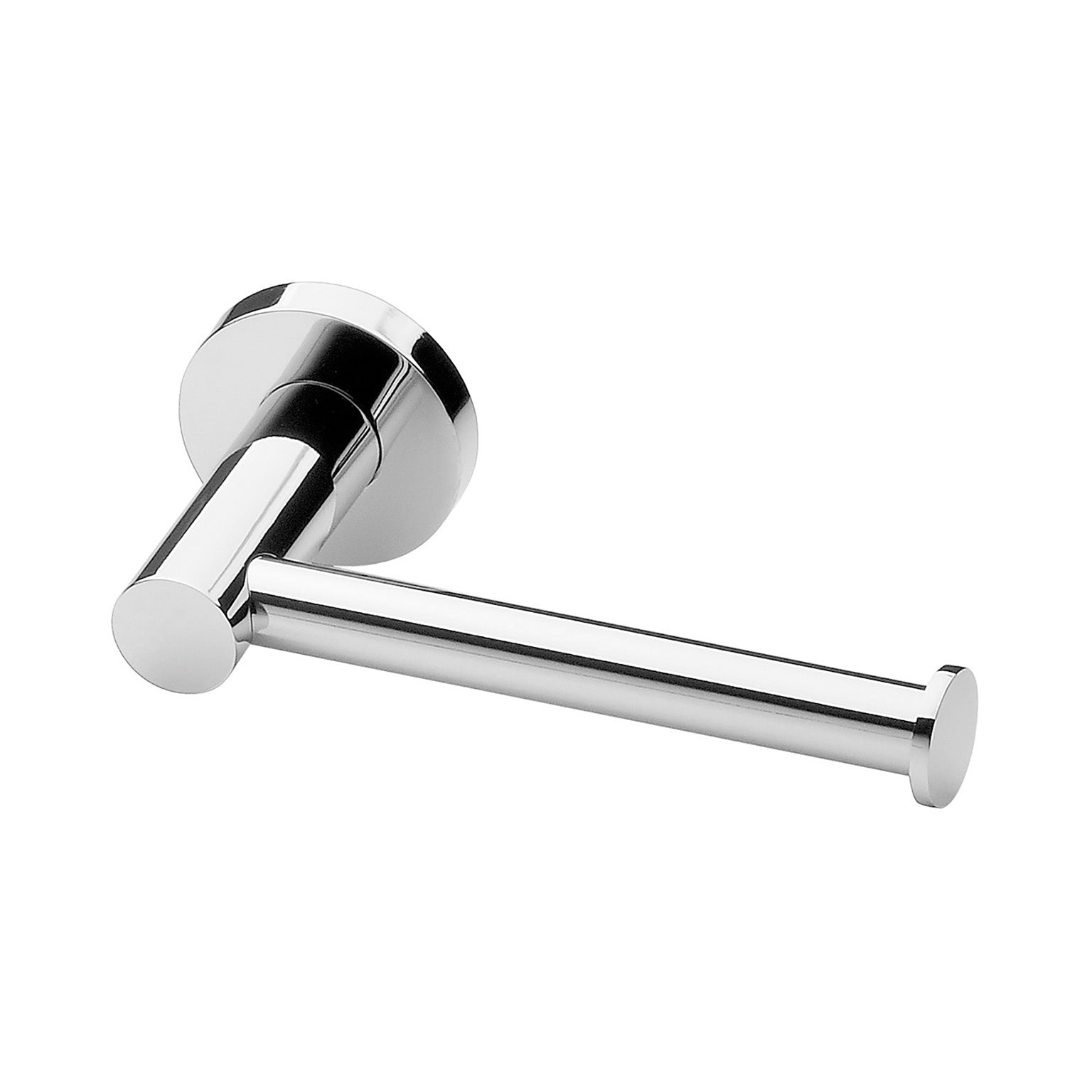 Phoenix Radii Toilet Roll Holder Round Plate, Chrome