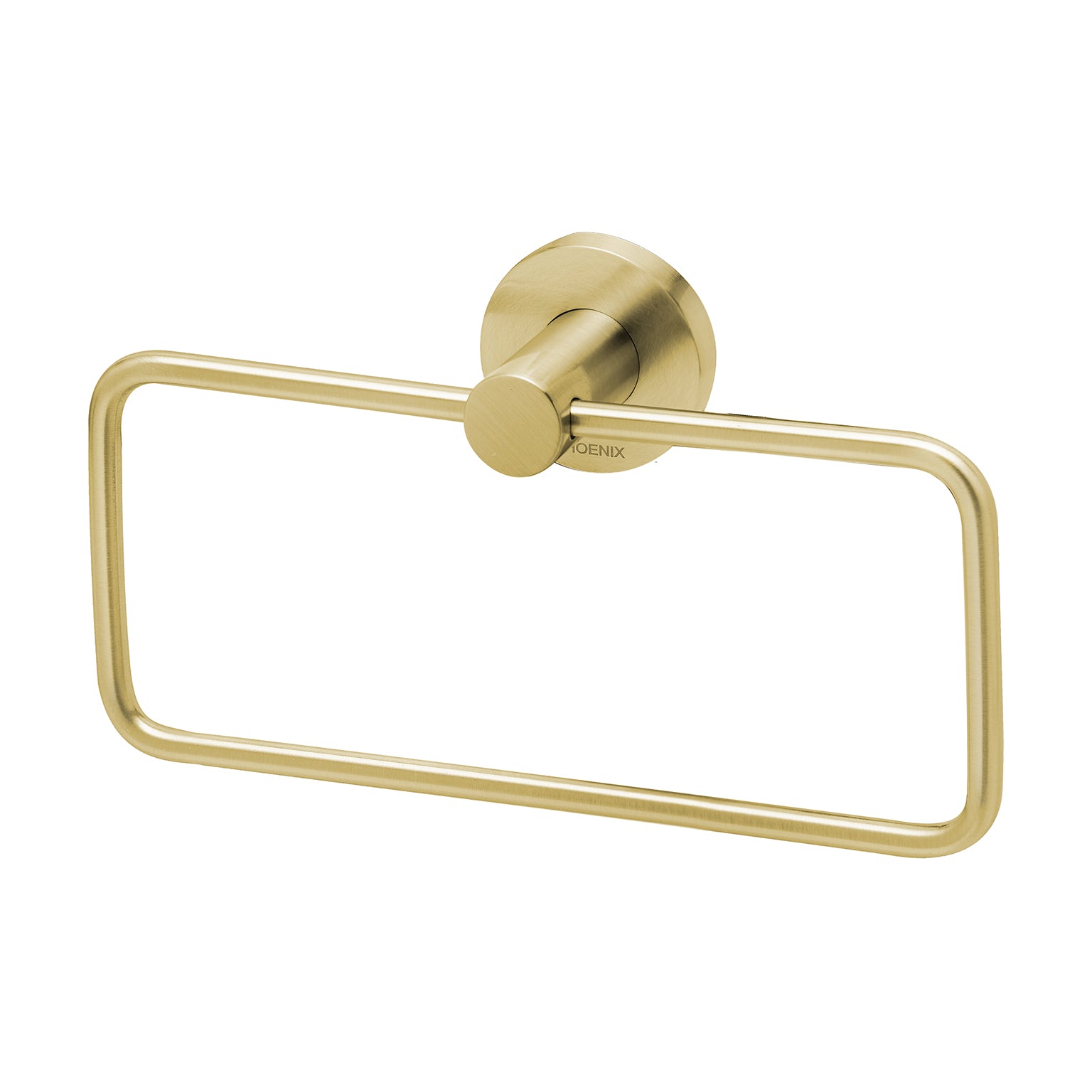 Phoenix Radii Hand Towel Holder Round Plate, Chrome