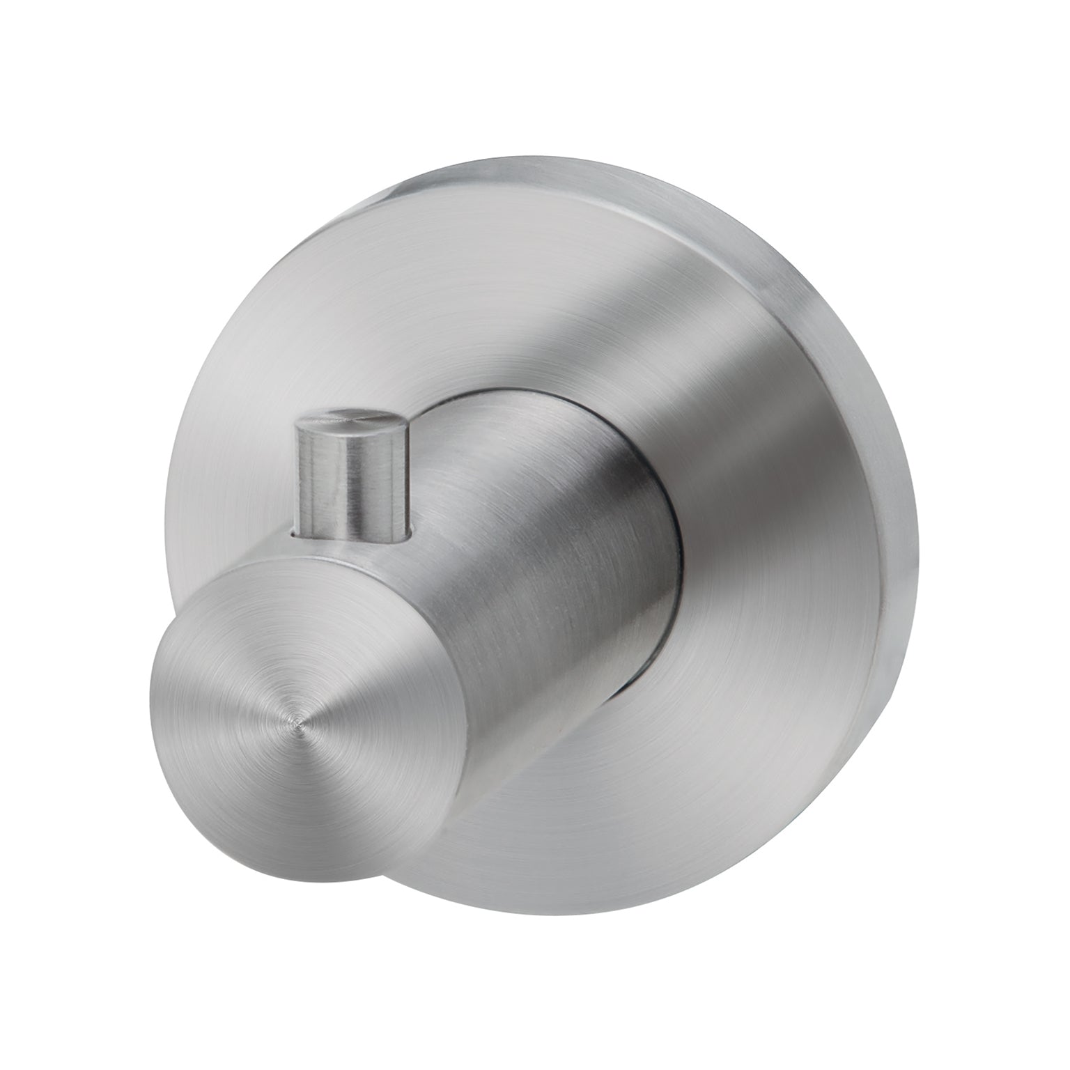 Phoenix Radii SS 316 Robe Hook Round Plate, Stainless Steel