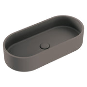 Fienza Jada Concrete Pill Basin Above Counter 600 x 280 x 120mm, Warm Grey