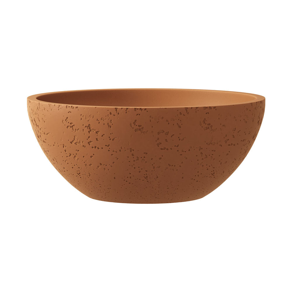 Fienza Alba Concrete Round Bowl Basin 362 x 145mm Tuscan, Gloss White