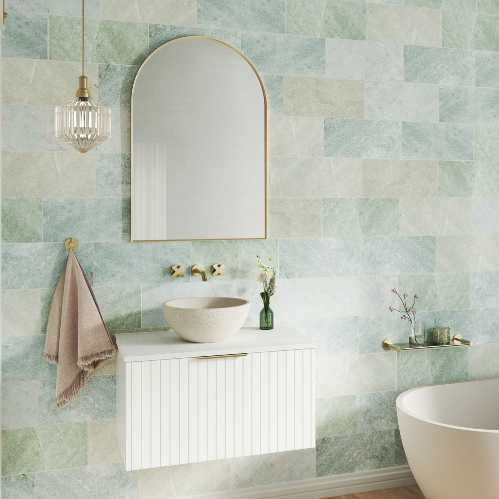 Fienza Alba Round Concrete Above Counter Basin, Warm White