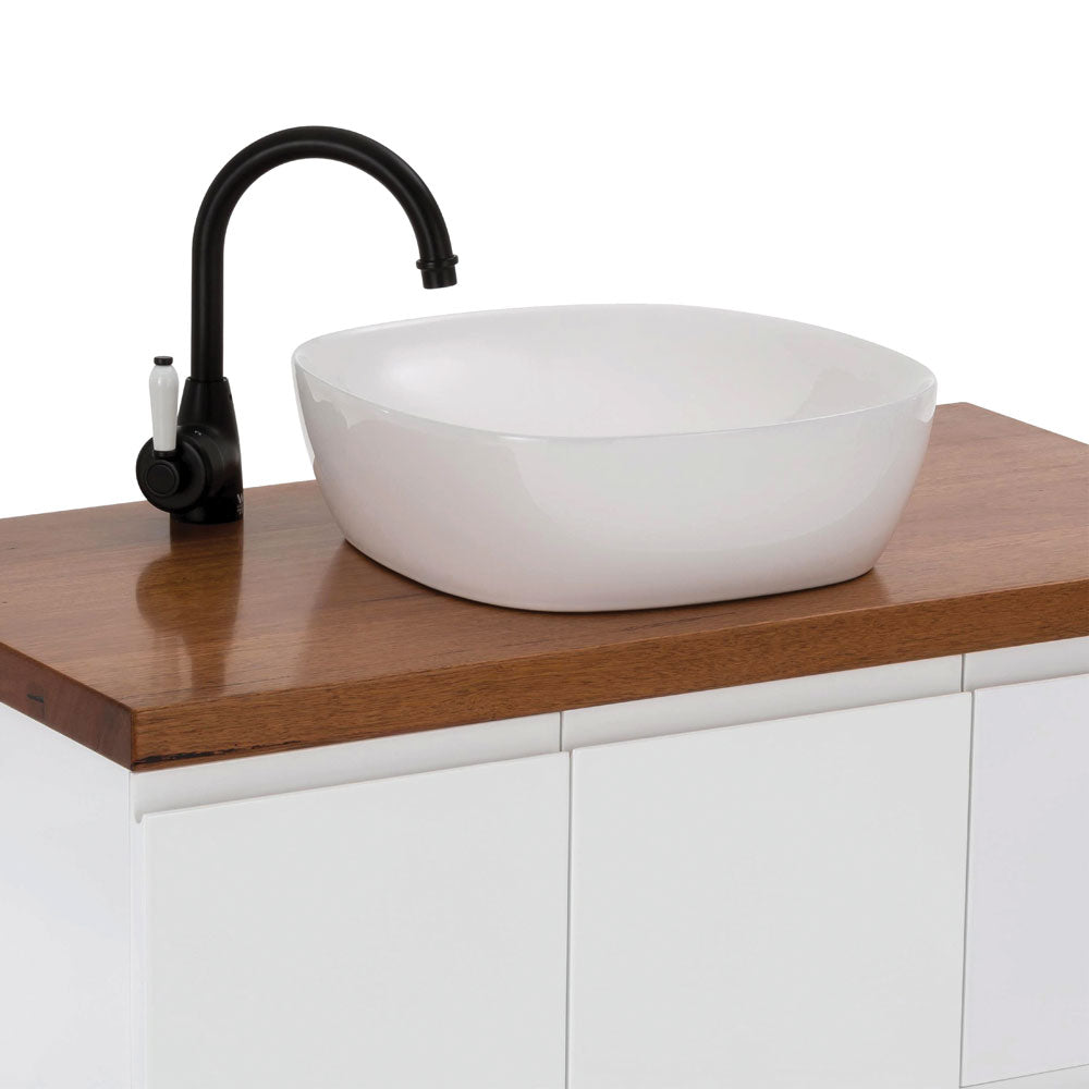 Fienza Koko 370mm Above Counter Basin 370 x 370 x 115mm, Gloss White