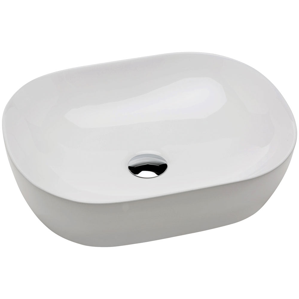 Fienza Koko 465mm Above Counter Basin 465 x 375 x 115mm, Gloss White