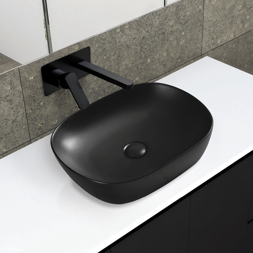 Fienza Koko 465 Above Counter Basin 465 x 375 x 115mm, Matte Black