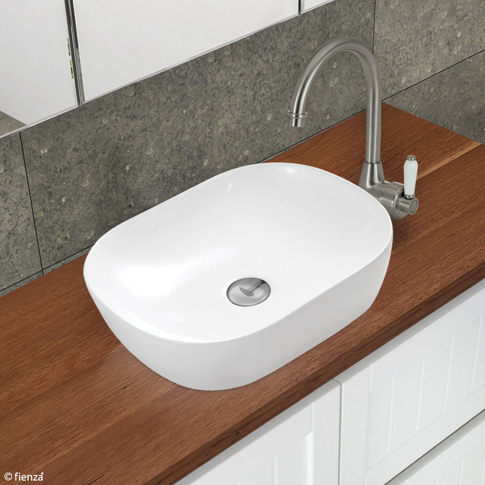 Fienza Koko 465 Above Counter Basin 465 x 375 x 115mm, Matte White