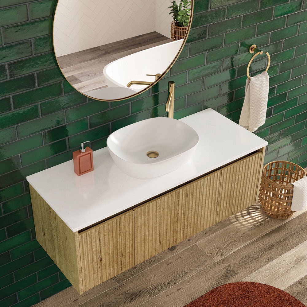 Fienza Koko 465 Above Counter Basin 465 x 375 x 115mm, Matte White