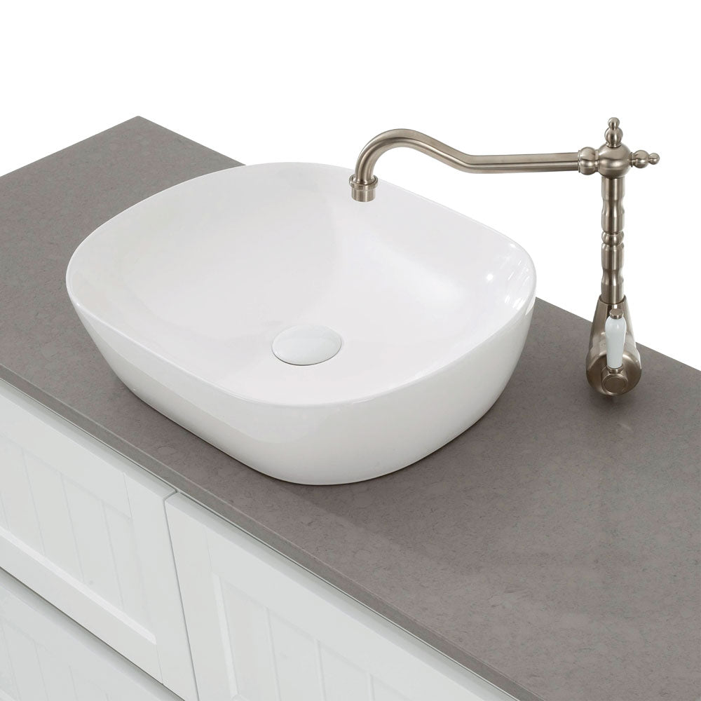 Fienza Koko 465mm Above Counter Basin 465 x 375 x 115mm, Gloss White
