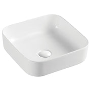 Fienza Petra Above Counter Basin NTH 390 x 390 x 130mm, Gloss White