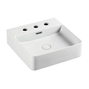 Fienza Petra Mini Above Counter 420 x 420 x 120mm 3TH, Gloss White