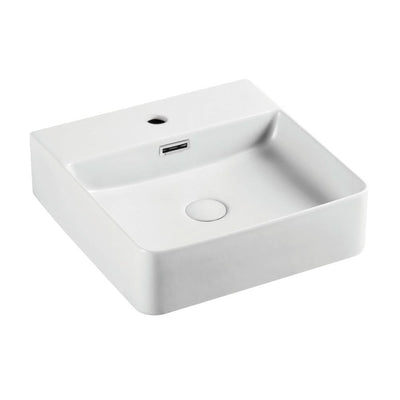 Fienza Petra Mini Above Counter 420 x 420 x 120mm, Gloss White